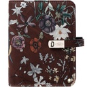 Organiseur Kalpa Pocket Agenda 2026-2027 7 jours/2 pages floral brun