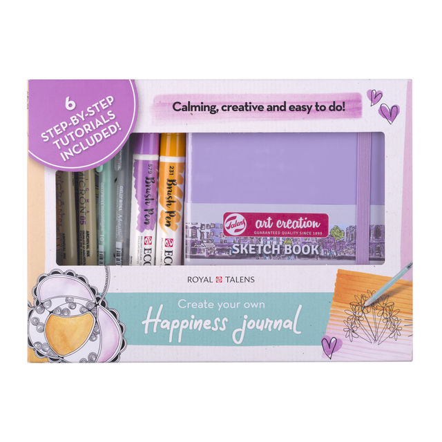 Happiness Journal Set Royal Talens 8 pièces