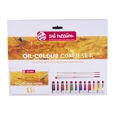 Set peinture à l'huile Talens Art Creation Orange 16 pièces