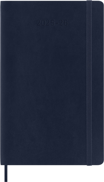 Agenda 2025/2026 Moleskine 18M Planner Weekly 7 jours/1 page Large CS bleu saphir