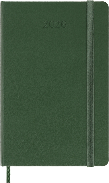 Agenda 2026 Moleskine 12M Planner Weekly 7dagen/1pagina pocket hc myrtle green