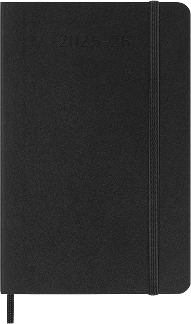 Agenda 2025/2026 Moleskine 18M Planner Weekly 7dagen/1pagina pocket sc black