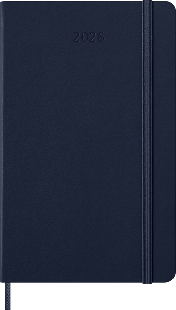 Agenda 2026 Moleskine Planner Weekly 12 mois 7 jours/1 page Large CR sapphire blue