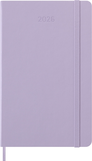 Agenda 2026 Moleskine 12M Planner Daily 1 jour/1 page Large CR pastel lilas