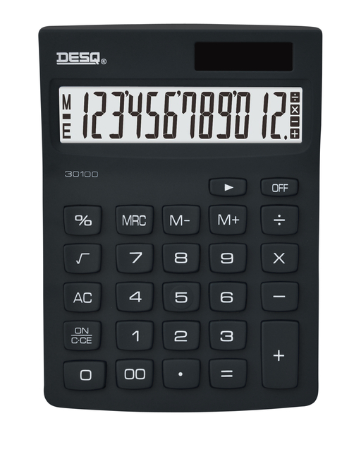 Calculatrice Desq Compact bleu noir