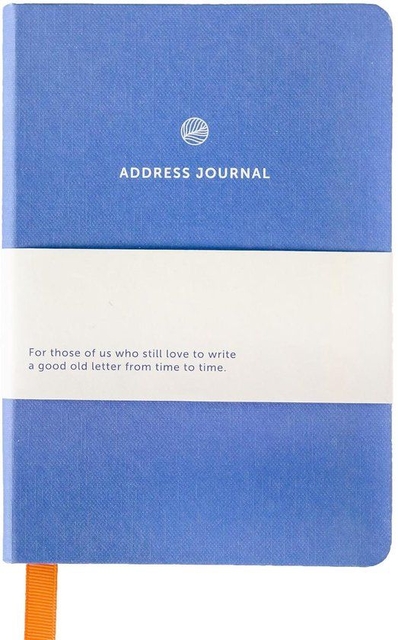 Carnet d'adresses A6 Bleu A Journal ligné
