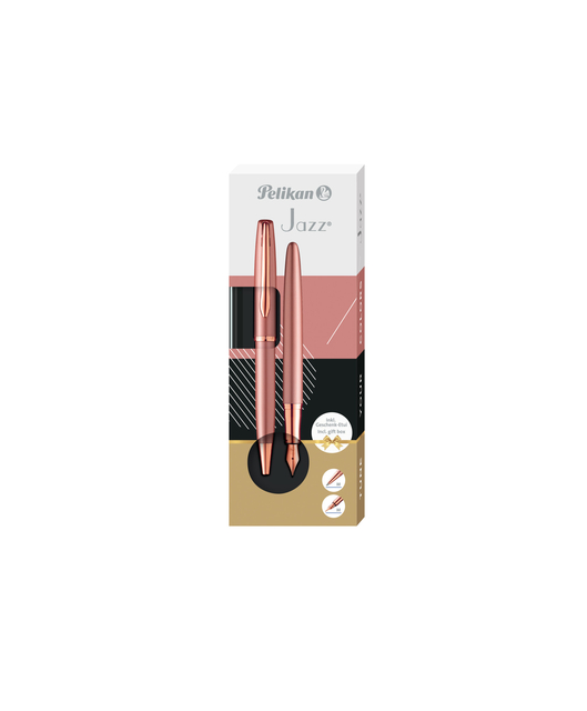 Schrijfset Pelikan Jazz Noble Elegance K36+P36 medium rose