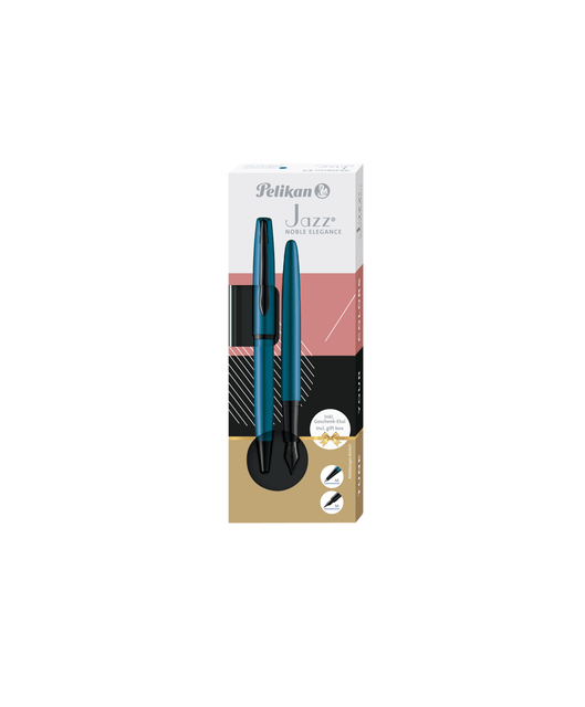 Set d'écriture Pelikan Jazz Noble Elegance K36+P36 aquamarine