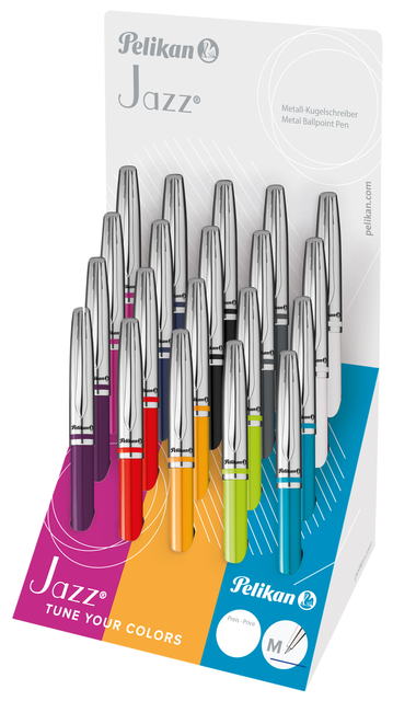 Stylo bille Pelikan Jazz Classic K35CD-20 Medium assorti