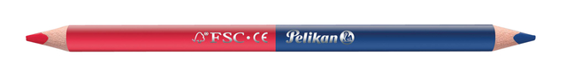 Crayon Pelikan 3mm rouge/bleu