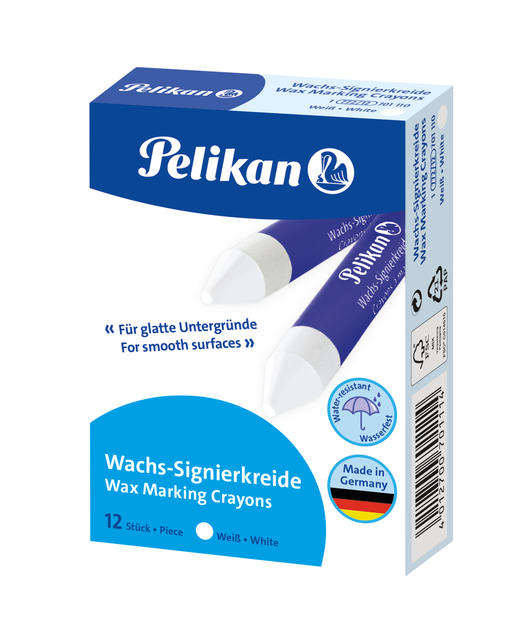 Craie de marquage Pelikan 772/12 blanc