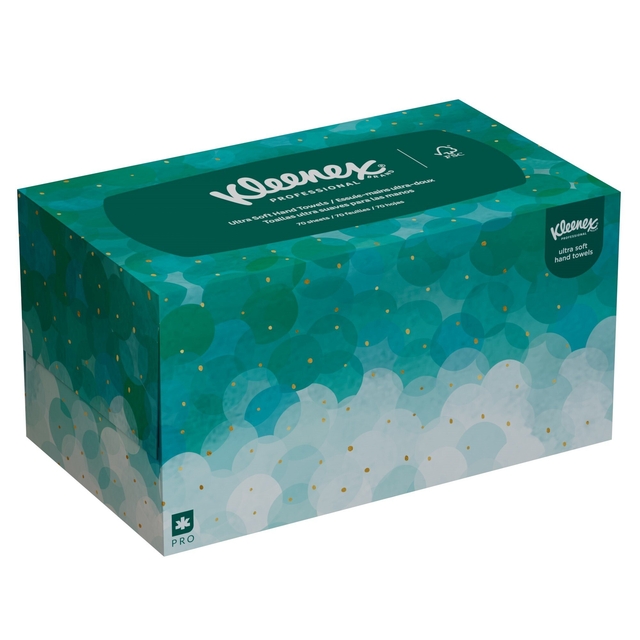 Handdoek Kleenex Ultra Pop-up Box 1-laags 226x254mm 70 vel wit 6088