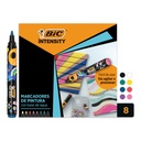 Paintmarker Bic Intensity assorti 8 stuks