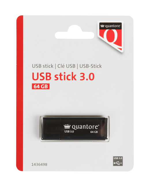 Clé USB Quantore 3.0 64Go noir