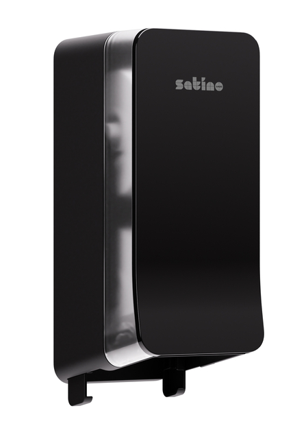 Toiletpapierdispenser Satino JT3 Hyginity systeemrol duo zwart 333423