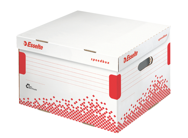 Opberg- en transportdoos Esselte Speedbox 367x263x325mm wit