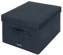 Boîte de rangement Leitz tissu avec couvercle 285x203x380mm gris 2 pièces