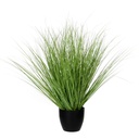 Plante artificielle Mica Graminée Pot plastique Ø14,5 68x50cm