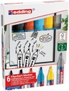 Marqueur chevalet edding 385 incl 380-383 assorti 6 pièces
