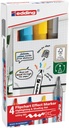 Viltstift edding 385 flipover penseelpunt assorti 4 stuks