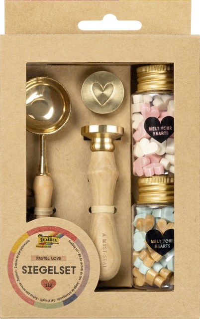 Kit Cachets de cire Folia Pastel Love