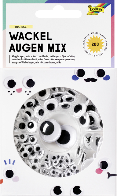 Wiebelogen Folia box à 200 stuks 7 soorten assorti