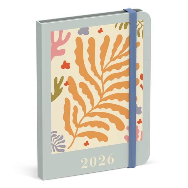 Agenda 2026 Lannoo 110x150 Papier découpé 7 jours/2 pages bleu