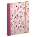 Agenda 2026 Lannoo 120x160 Flowers bouquet 7jours/2 pages rose