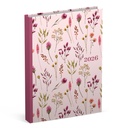 Agenda 2026 Lannoo pocket Flowers Bouquet 7dagen/2pagina's roze