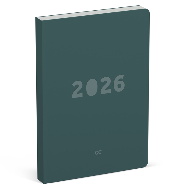 Agenda 2026 Lannoo A5 QC Colour 1dag/1pagina groen