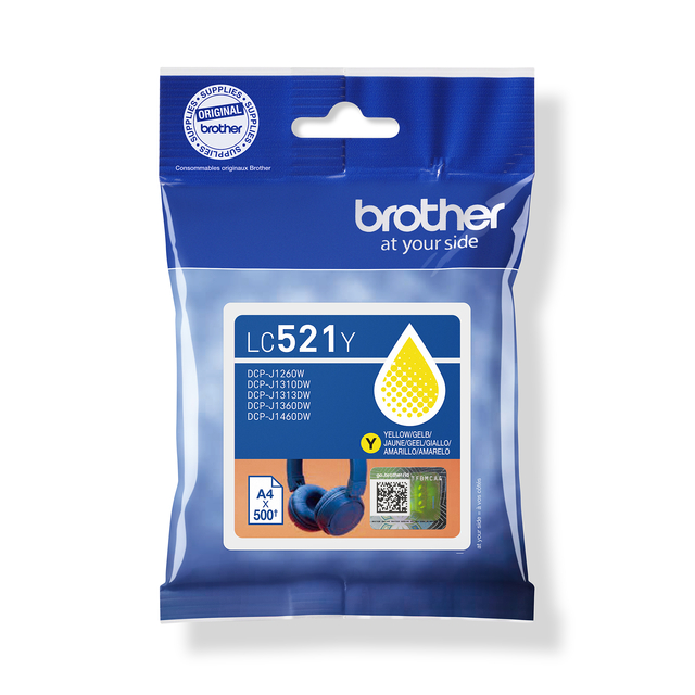 Inktcartridge Brother LC-521Y geel