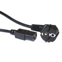 Câble d'alimentation ACT CEE 7/7 mâle - C13 noir 2,5m