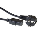 Kabel ACT Netsnoer CEE 7/7 male - C13 zwart 3 meter