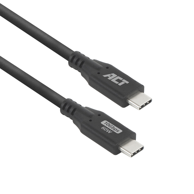 Câble ACT USB-C 3.2 GEN.2 M/M noir 2m