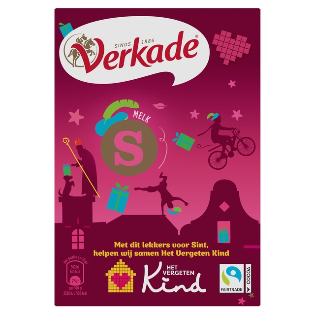 Lettre en chocolat S Verkade lait 65g