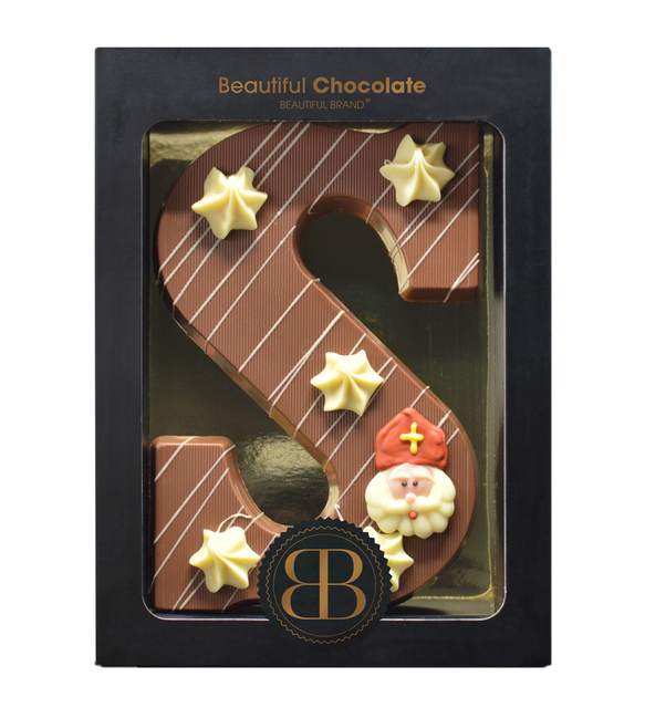 Lettre en chocolat S BB Luxe lait 220g