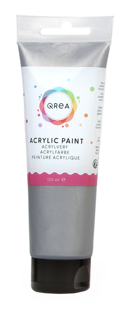 Peinture acrylique Qrea 120ml argent