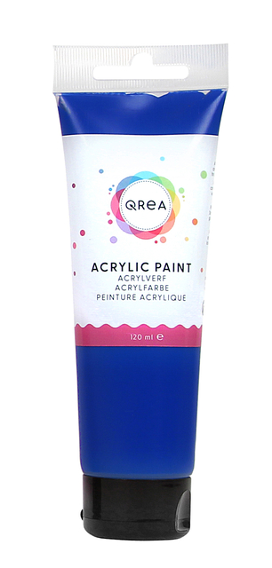Peinture acrylique Qrea 120ml bleu phalto