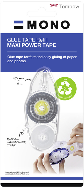 Recharge roller de colle Tombow MONO 8,4mmx 16m