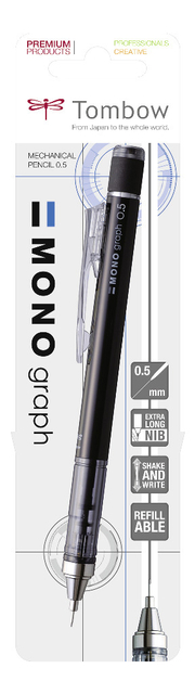 Vulpotlood Tombow MONO graph HB 0.5mm zwart