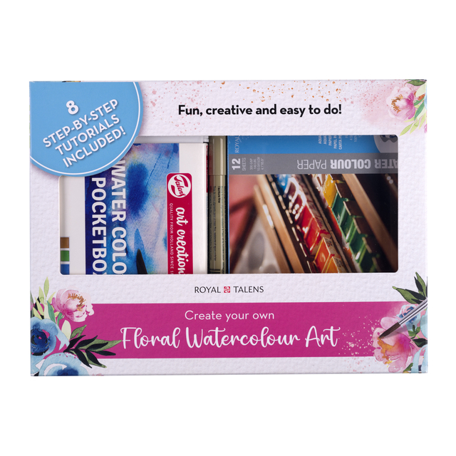 Set peinture aquarelle Talens Art Creation Floral Watercolour Art assorti