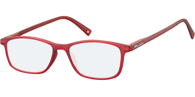 Lunettes Montana filtre lumière bleue +0.00 dpt rouge