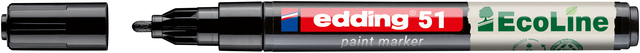 Paintmarker edding 51 EcoLine op waterbasis 1-2mm zwart