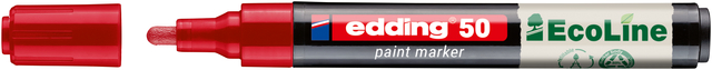 Marqueur peinture edding 50 EcoLine à base d'eau 2-3mm rouge