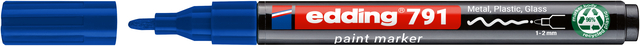 Marqueur peinture edding 791 PCR à base d'alcool 1-2mm bleu