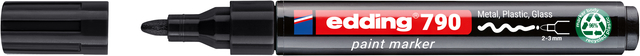 Marqueur peinture edding 790 PCR à base d'alcool 2-3mm noir