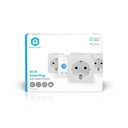 Prise intelligente Nedis Smartlife Wi-Fi lot 3 pièces blanc
