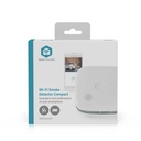 Détecteur de fumée Nedis Smartlife Wi-FI 10 ans capteur blanc