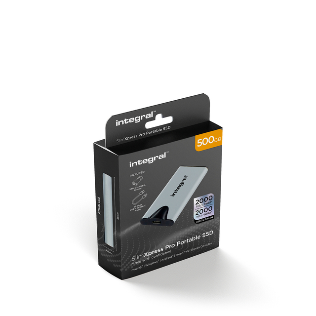 SSD Integral SlimXpress Portable USB-C 500Go