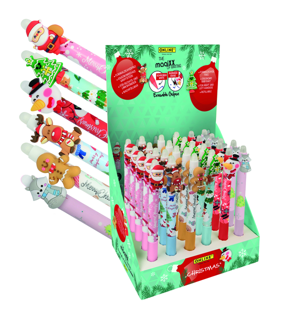 Stylo gel Online Magixx X-mass 0,7mm assorti